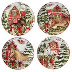 Holiday Haven Dessert Plates - Set of 4