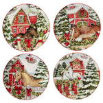 Holiday Haven Dessert Plates - Set of 4