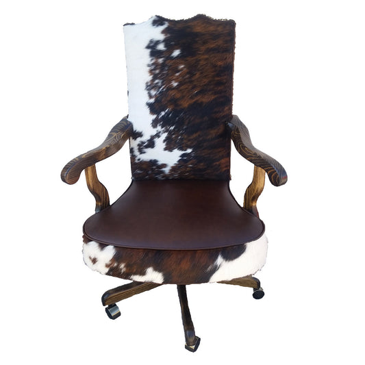 Cowboy King Cowhide Office Chair - Tall