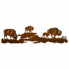 Buffalo Herd Wall Art - 42 Inch