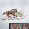 Tribal Horse & Sun Metal Wall Art