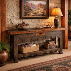 Solomon's Pass Carved Console Table