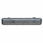Engraved Flower Cabinet Pulls - Set of 2 - 4 Inch
