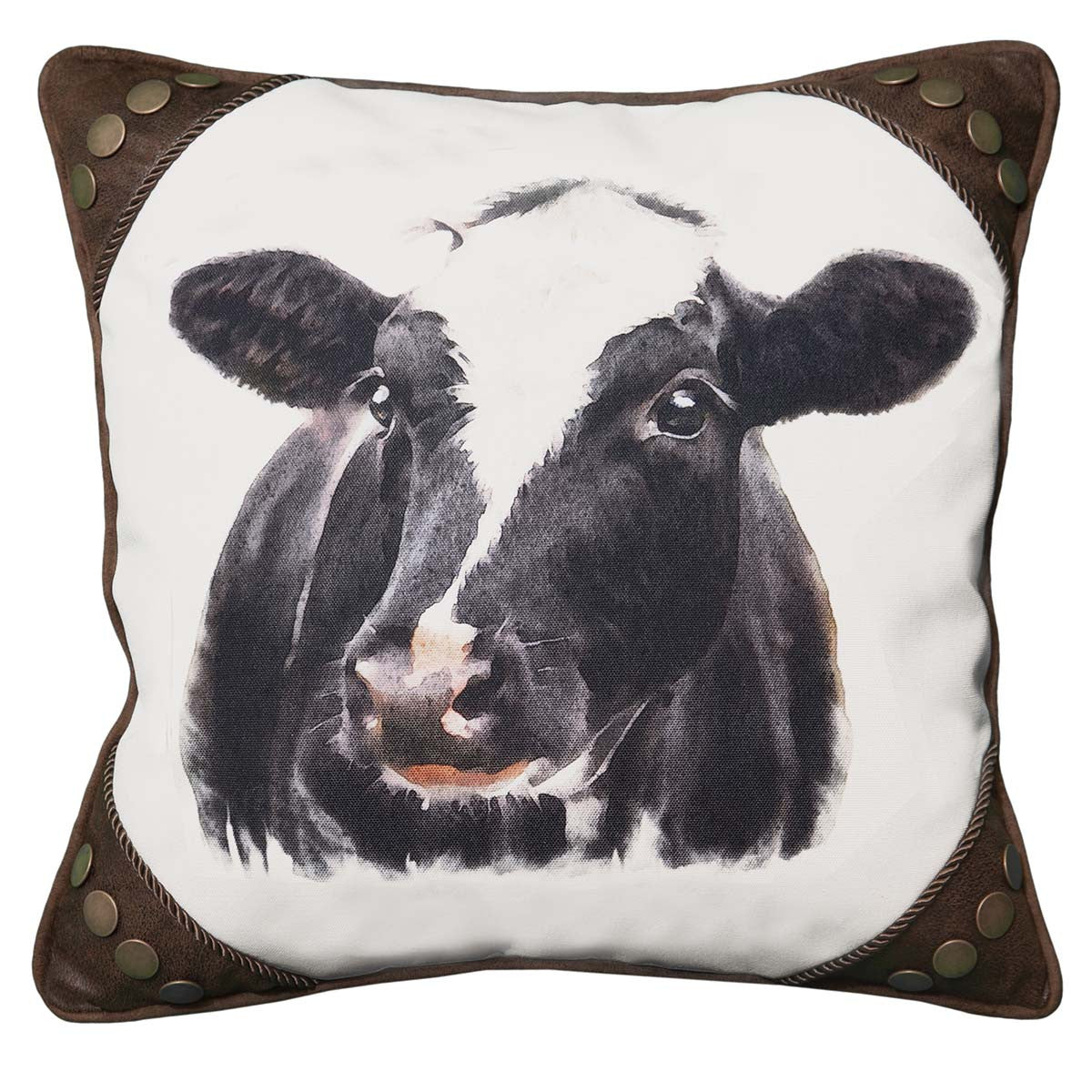 Painted Cow Pillow