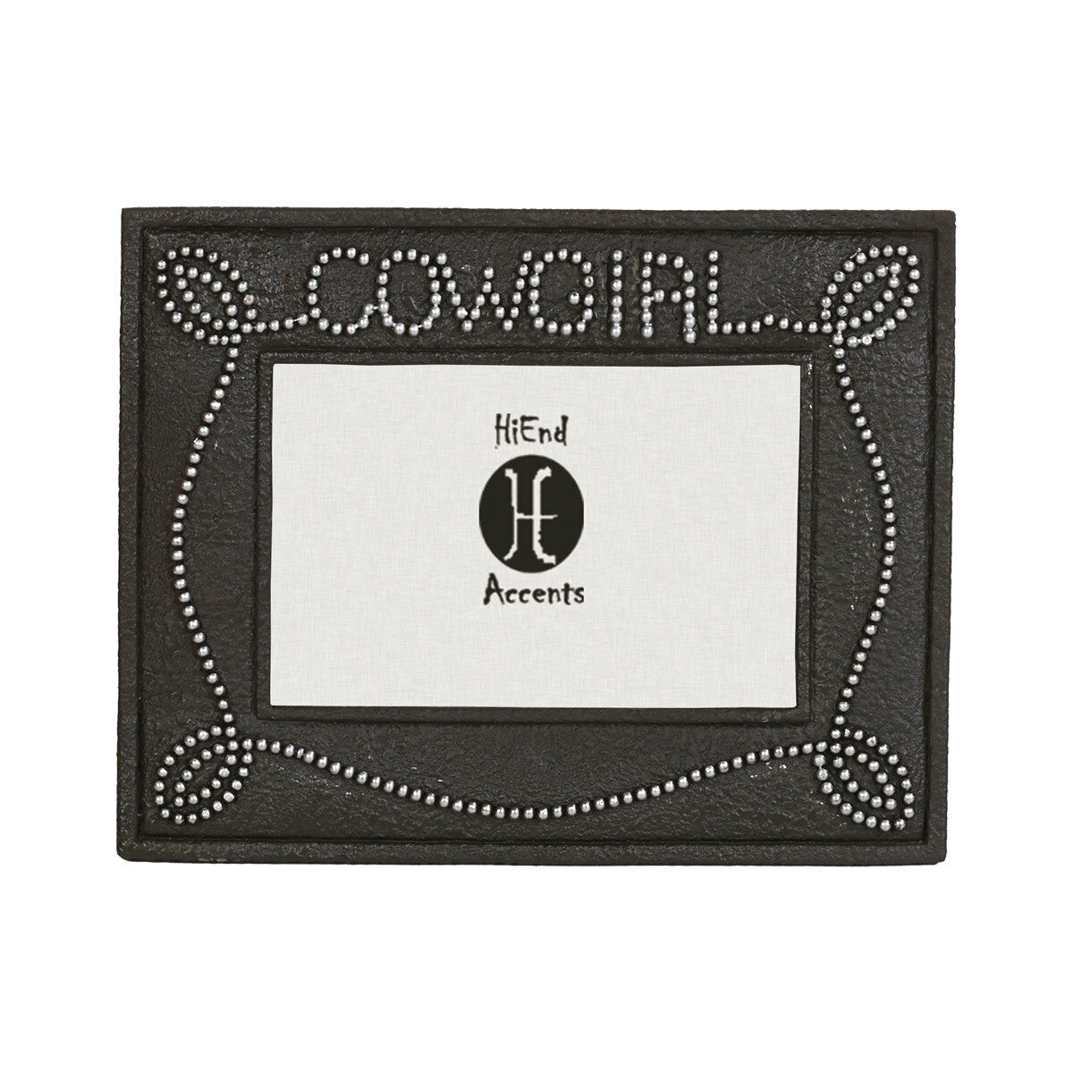 Silver Stud Cowgirl 4 x 6 Photo Frame
