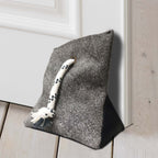 Cowhide Gray Door Wedge