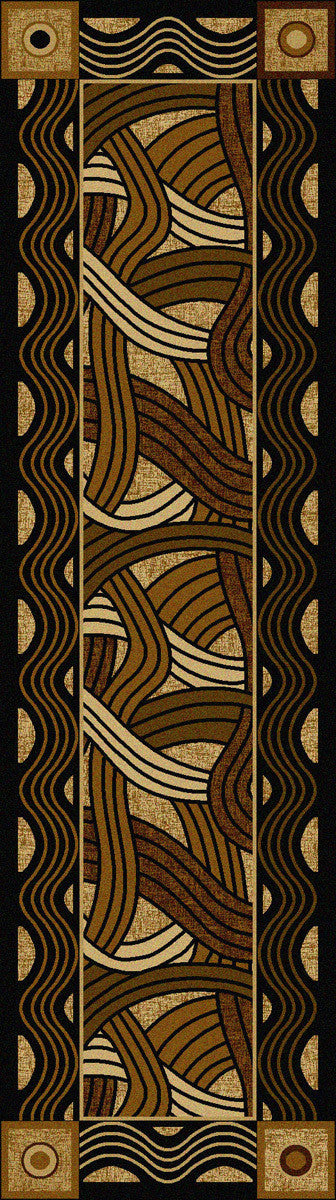Hand Coiled Natural Rug - 2 x 8