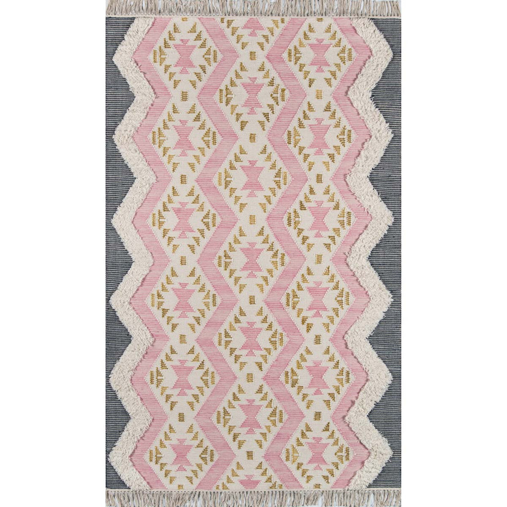 Nomad Boho Pink Rug - 3 x 5