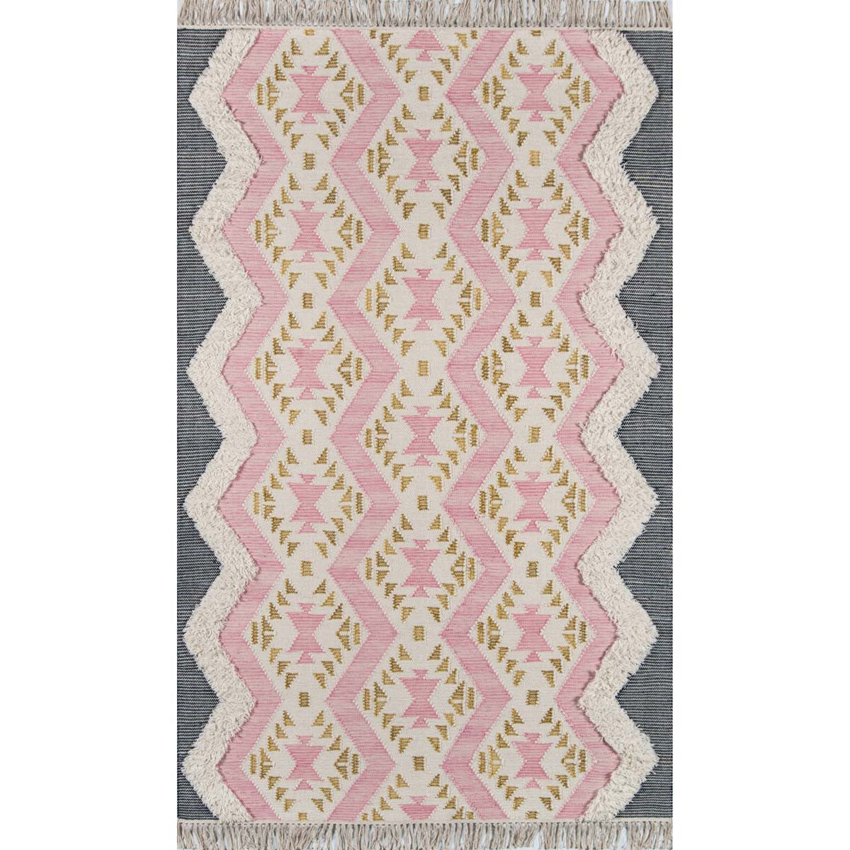 Nomad Boho Pink Rug - 3 x 5