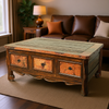 Scrolled & Studded Coffee Table