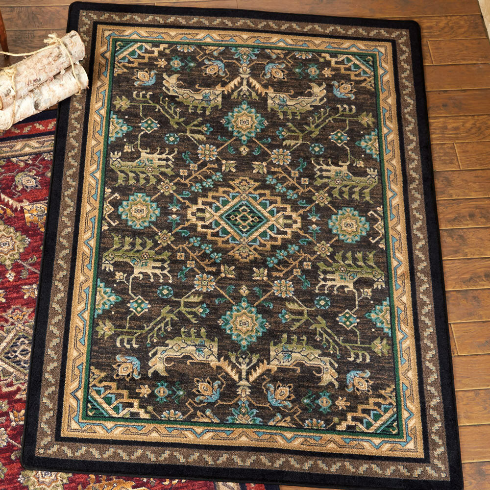 Tribal Echoes Deepwoods Rug - 8 x 11
