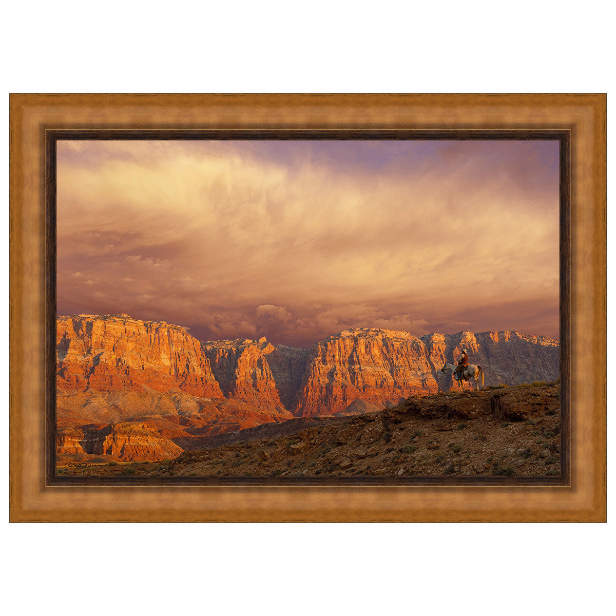 Out of the West Framed Canvas