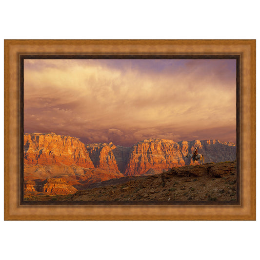 Out of the West Framed Canvas