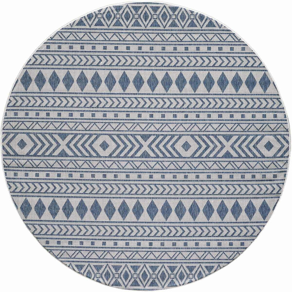 Blue Canyon Indoor/Outdoor Rug - 8 Ft. Round