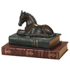 Foal and Books Sculpture