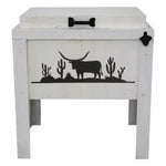 Chihuahuan Longhorn Single Cooler - White