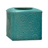 Savannah Ceramic Tissue Cover - Turquoise - OUT OF STOCK UNTIL 08/19/2026