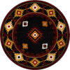 Diamond Creek Black & Tan Rug - 8 Ft. Round