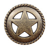 Star with Rope Cabinet Knobs - Set of 2 - Small