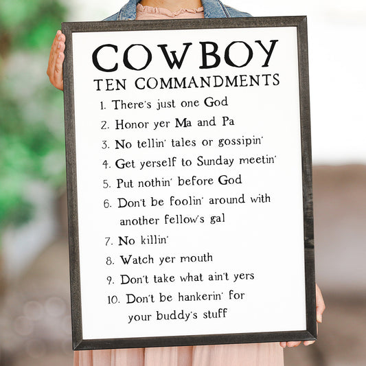 Rancher's Code Wall Art