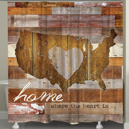 American Heart Shower Curtain