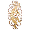 Dancing Kokopelli Cutout Swirl Wall Art