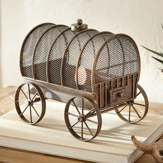Wild West Metal Wagon Lantern