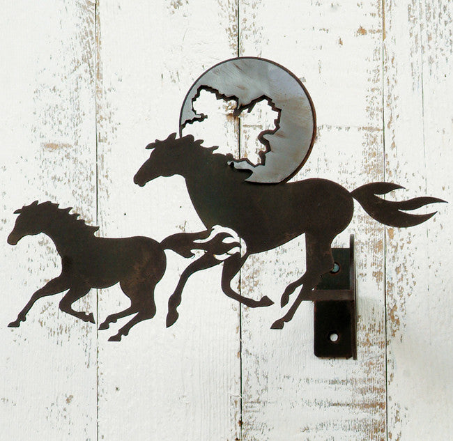 Two Horses Curtain Rod Brackets