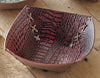Tooled Leather Bowls - Red