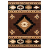 Star Vision Brown Rug - 2 x 3
