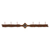 Diamond Copper Berry Concho 6 Hook Coat Rack