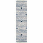 Crosspoint Blue Rug - 2 x 8