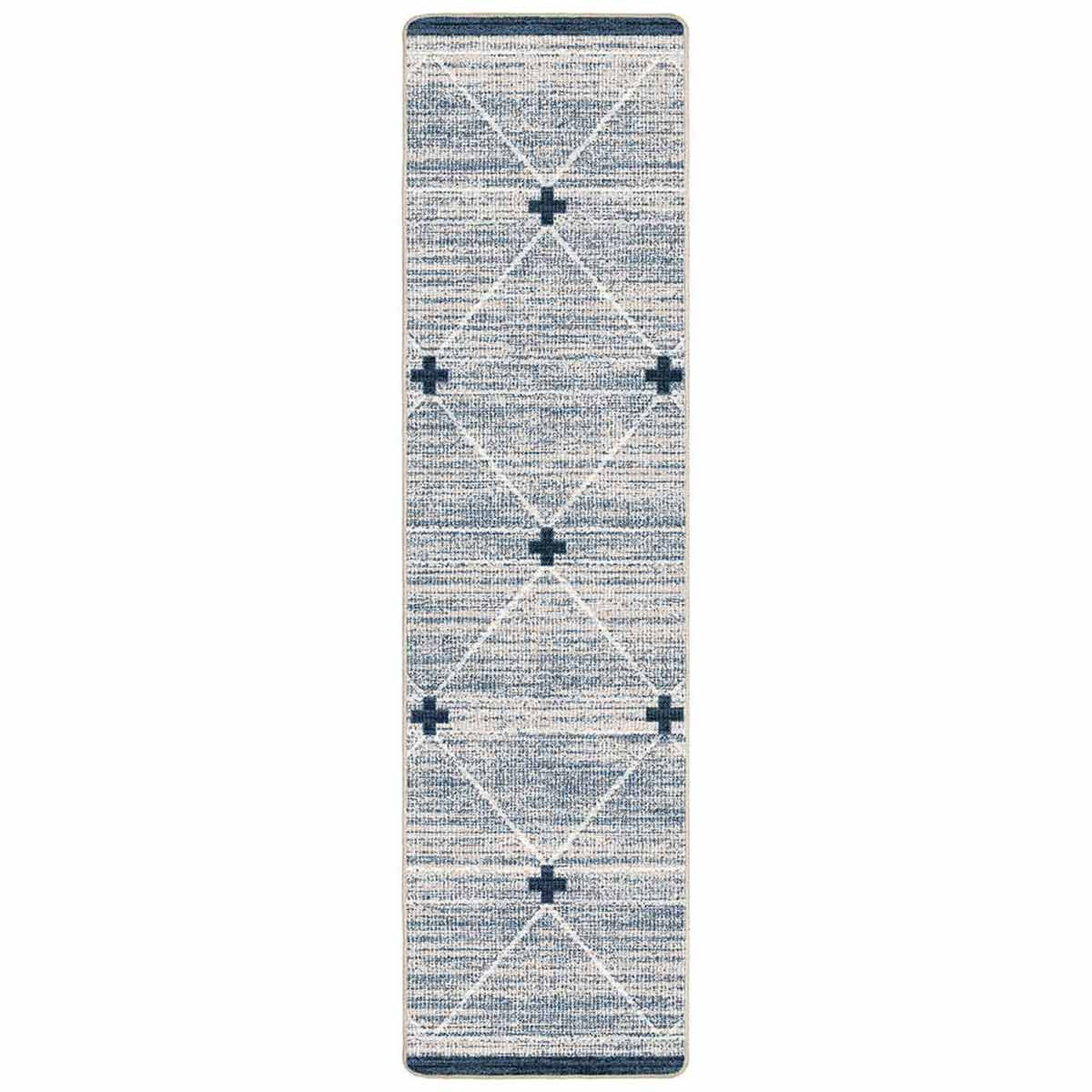 Crosspoint Blue Rug - 2 x 8