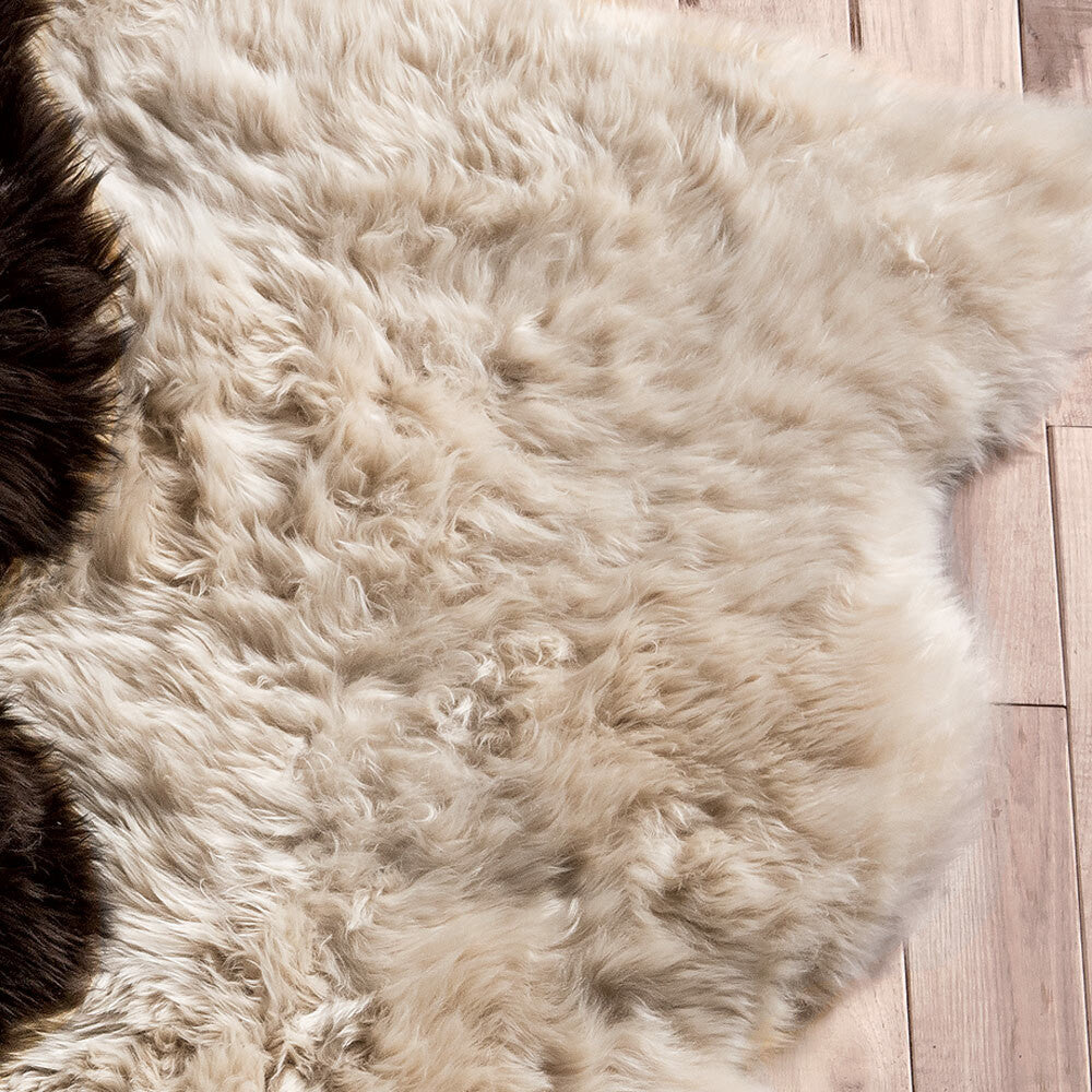 Shearling Champagne Rug Southwest Rugs: Champagne Large Sheepskin Rug | Lone Star Western Decor