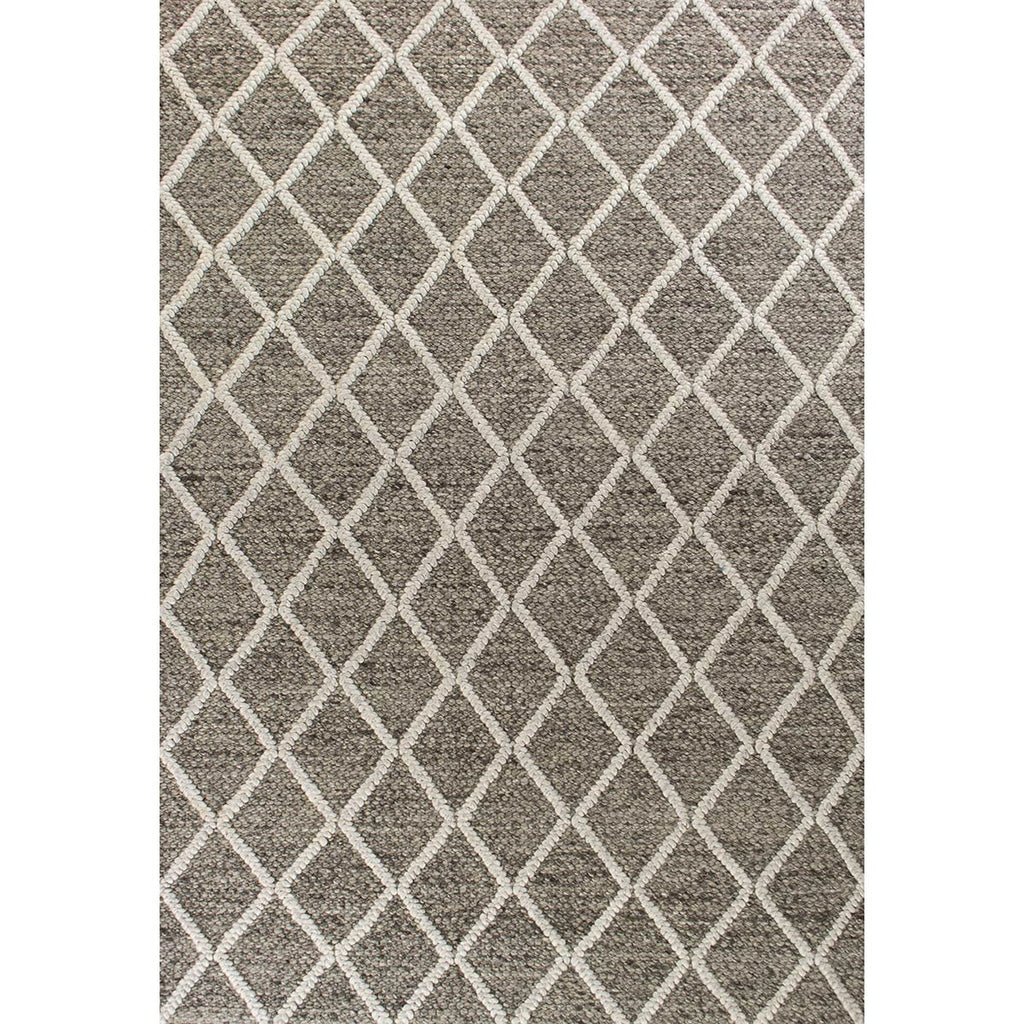 Dark Gray Geo Trail Rug - 8 x 10