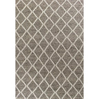 Dark Gray Geo Trail Rug - 8 x 10