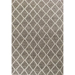 Dark Gray Geo Trail Rug - 8 x 10