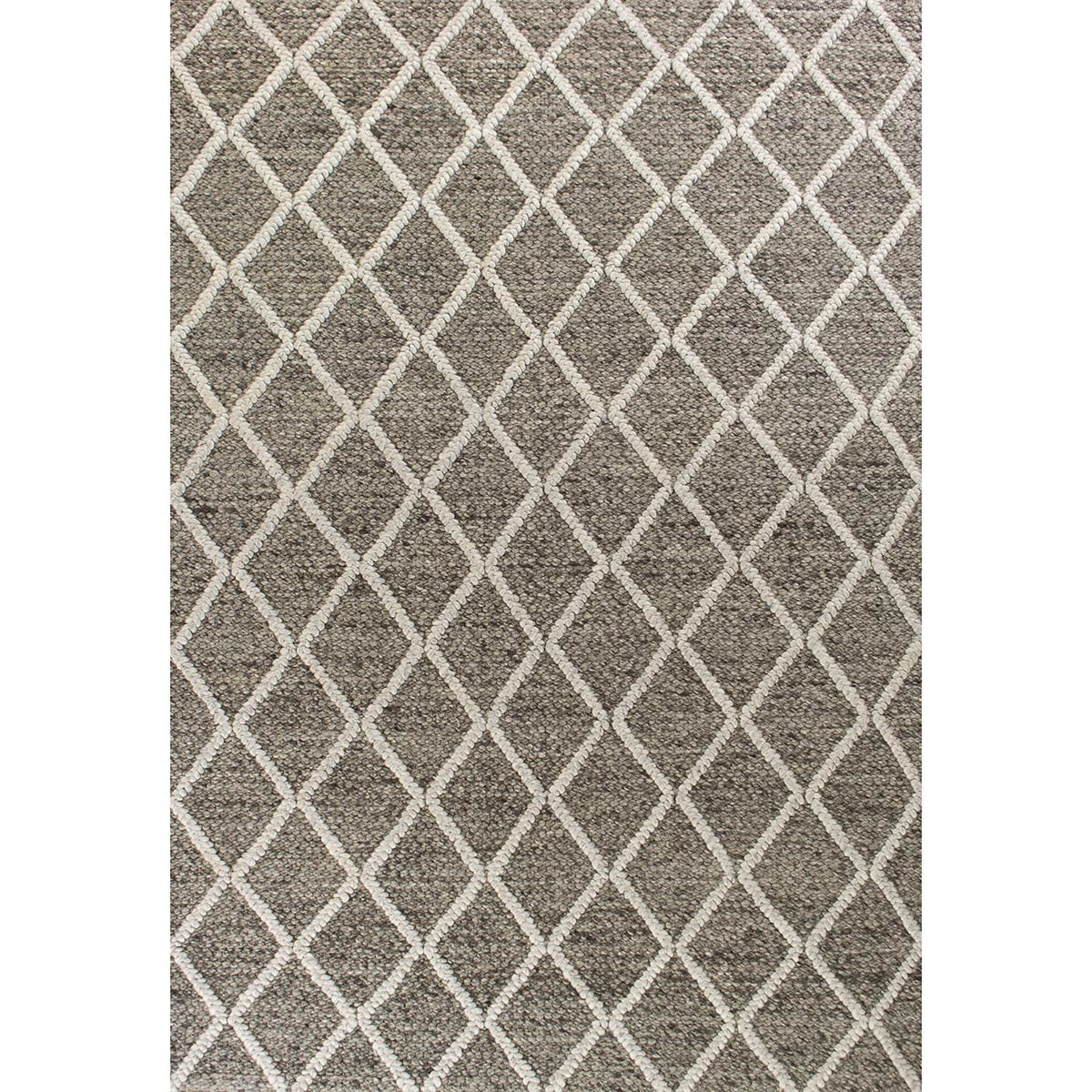Dark Gray Geo Trail Rug - 8 x 10