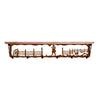 Cowgirl 42 Inch Pine Hook Shelf