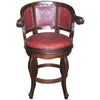 Cardenal Swivel Barstool - Colonial Red