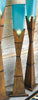 Turquoise Glass Floor Lamp - Small - OUT OF STOCK