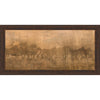 Western Stampede Framed Canvas