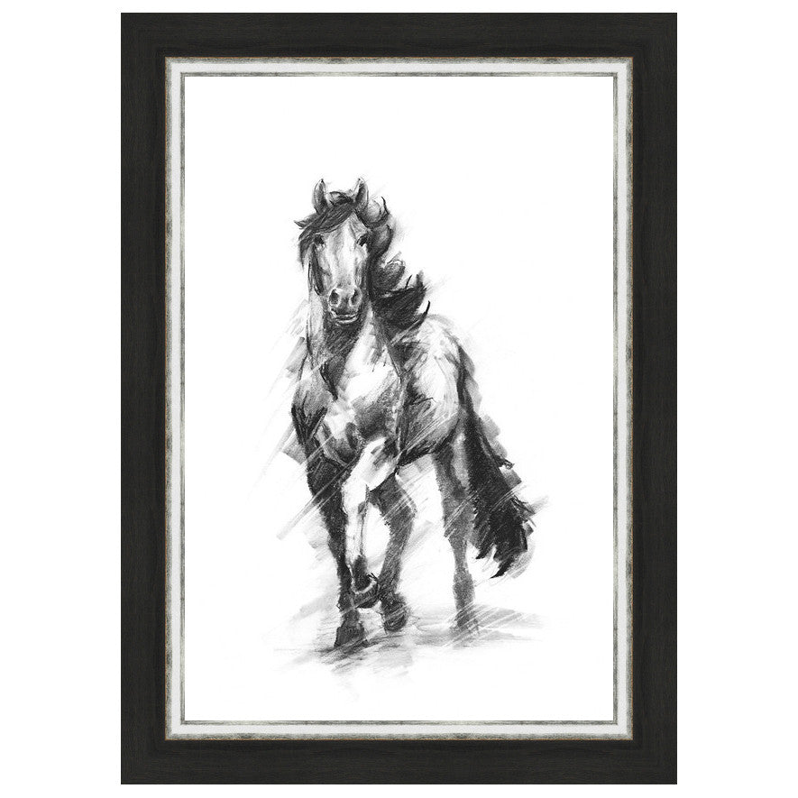 Dynamic Equestrian I Framed Print