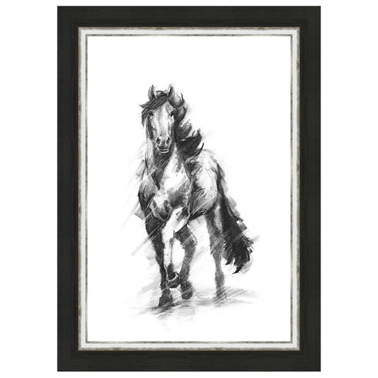 Dynamic Equestrian I Framed Print
