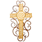 Moab Cross Cutout Swirl Wall Art
