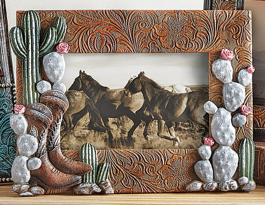 Boots & Cactus Photo Frame