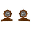 Round Silver Concho Tie Backs - Set of 2