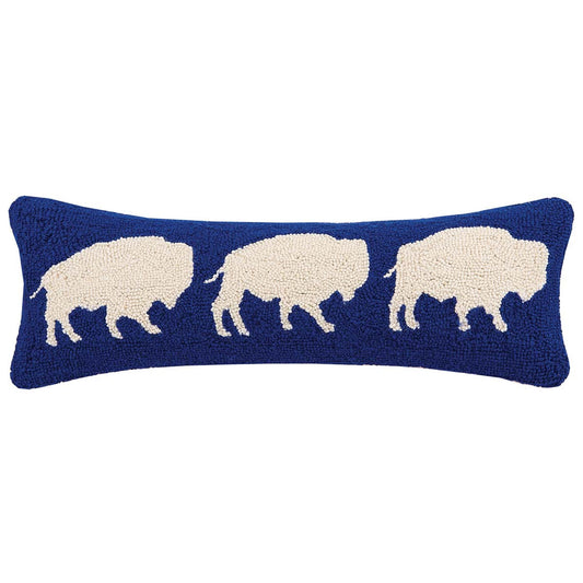 White Buffalo Trio Accent Pillow