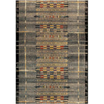 Tribal Stripes Black Indoor/Outdoor Rug - 3 x 5