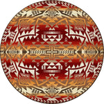 Teton Spirit Bonfire Rug - 8 Ft. Round